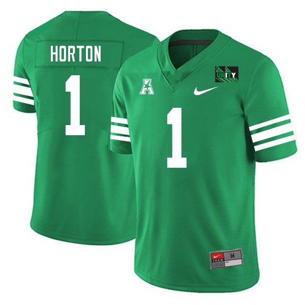 Men-Youth #1 Kaylon Horton North Texas Mean Green 2023 College Football Jerseys Stitched Sale-Green